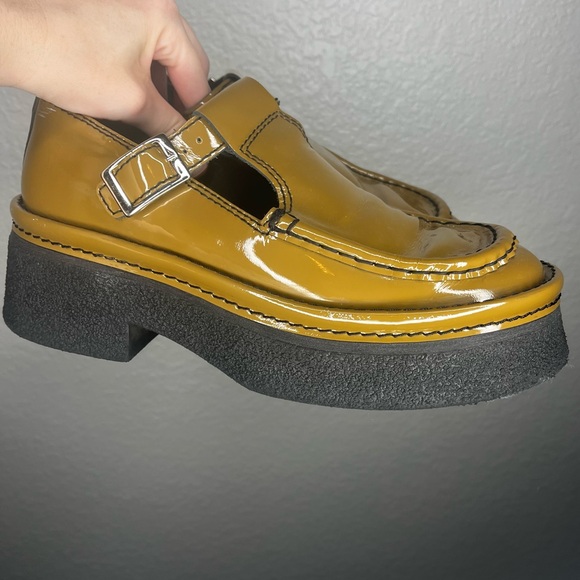 E8 By Miista Cathy Platform Mary Jane in Khaki Olive Size 39 US Women’s 8 Brown - Picture 3 of 14